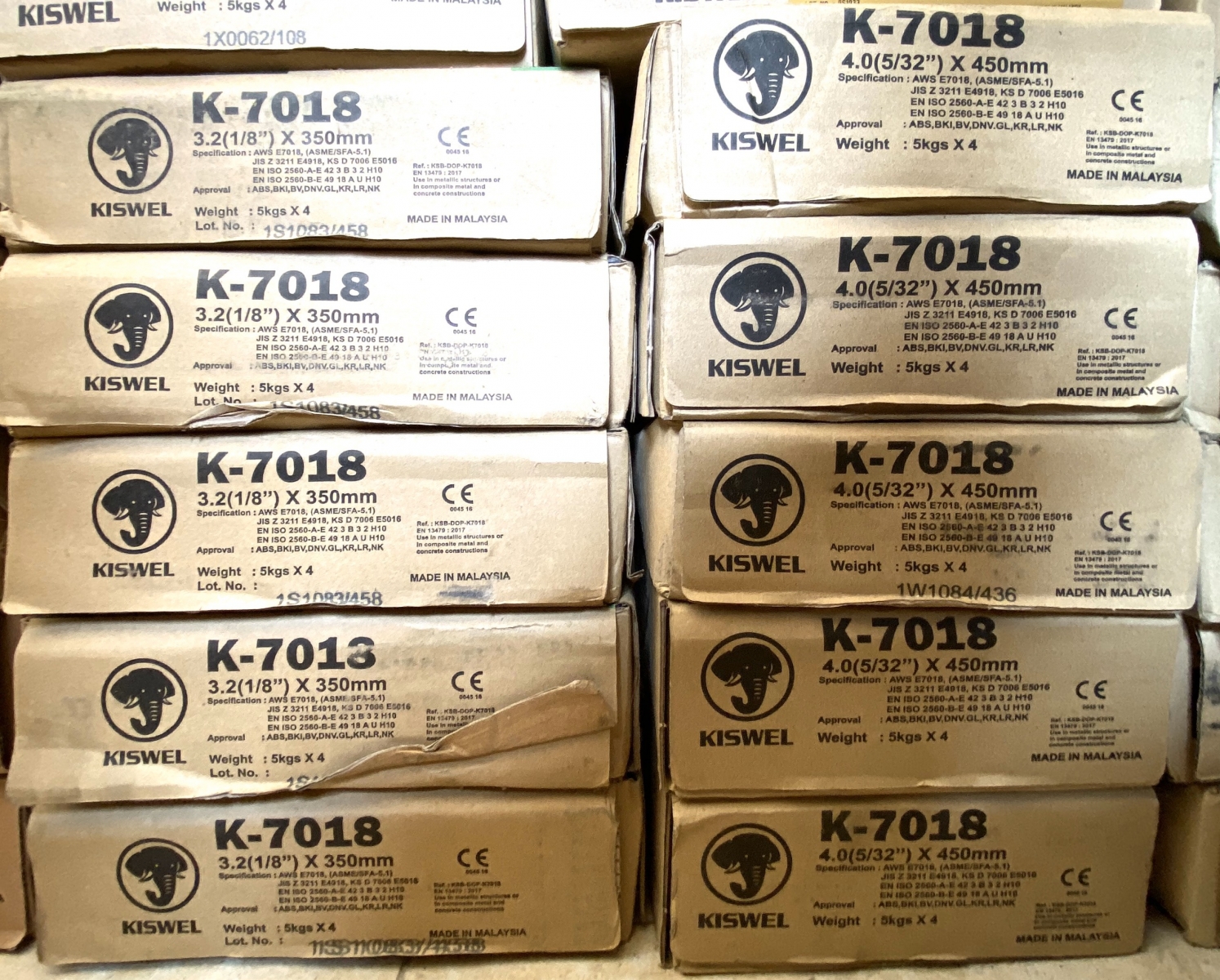 Que hàn Kiswel 7018